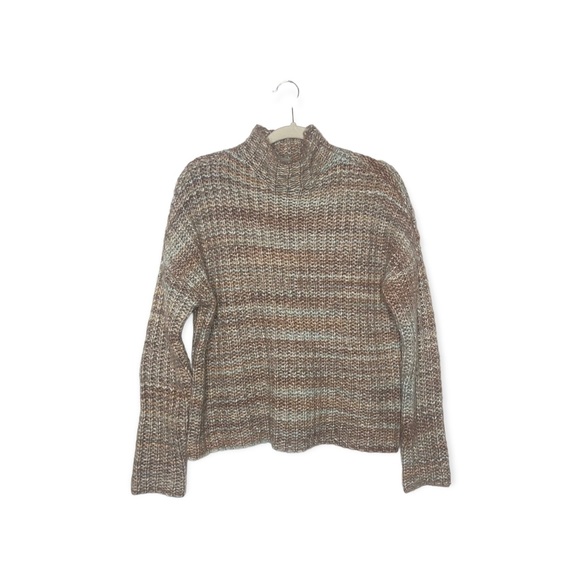 MARLED Neutral Spacedye Mock Neck Sweater M NWT - Picture 8 of 13